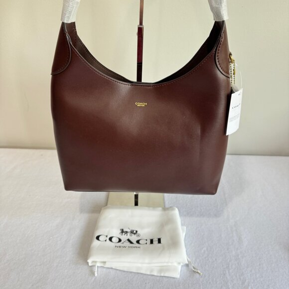 NWT! COACH Brooklyn 28 Shoulder Bag in Maple - Picture 12 of 16